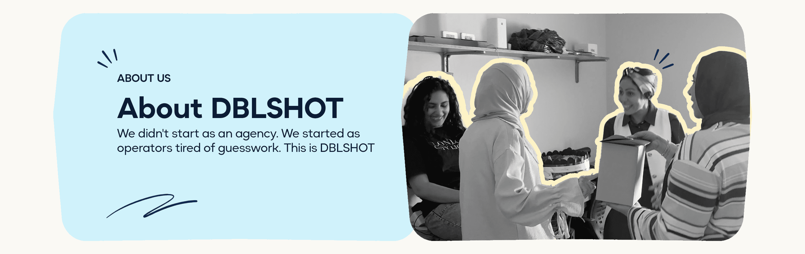 We didn't start as an agency. We started as operators tired of guesswork. This is DBLSHOT.